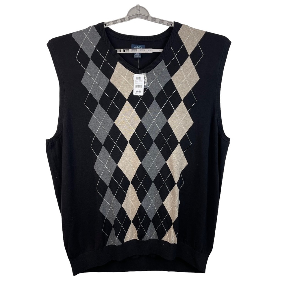 Harbor Bay Men’s Argyle Vest Size 6XL